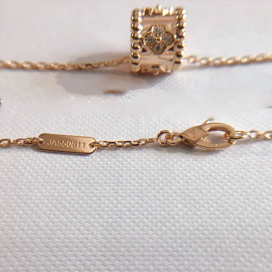 [CiCi]PERLEE PEDANT NECKLACE GOLD / ROSE GOLD