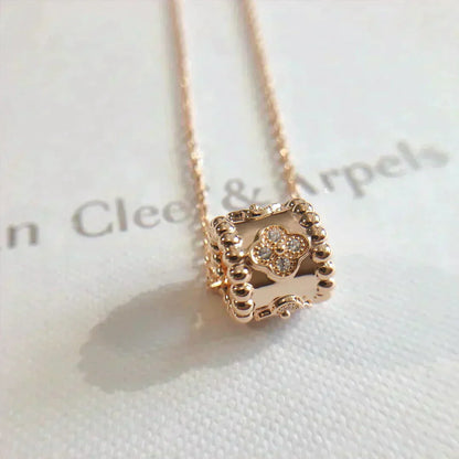 [CiCi]PERLEE PEDANT NECKLACE GOLD / ROSE GOLD