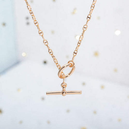 [CiCi]ECHAPPEE NECKLACE PINK GOLD