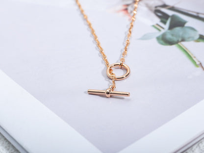[CiCi]ECHAPPEE NECKLACE PINK GOLD
