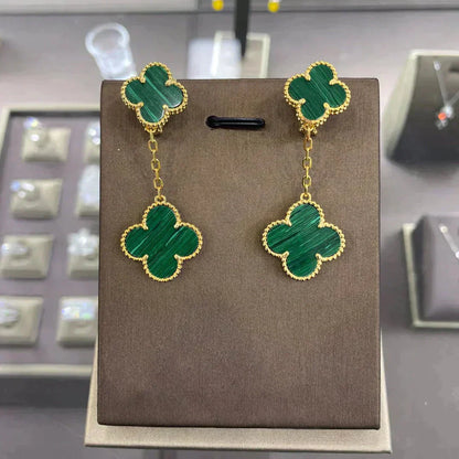 [CiCi]CLOVER 2 MOTIFS  EARRINGS (MULTIPLE CHOICESC