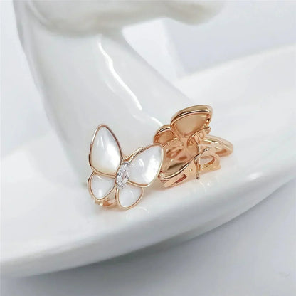 [CiCi]BUTTERFLY MOP DIAMOND EARRINGS