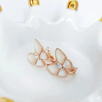 [CiCi]BUTTERFLY MOP DIAMOND EARRINGS