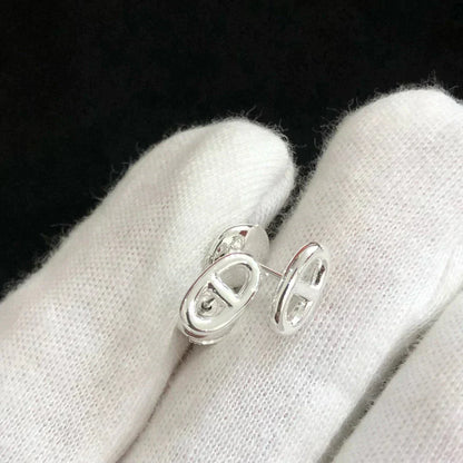 [CiCi]CHAINE SMALL EARRINGS GOLD AND SILVER