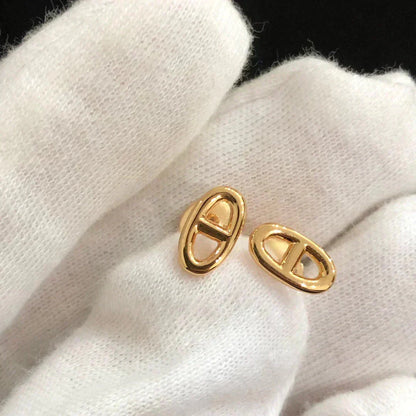 [CiCi]CHAINE SMALL EARRINGS GOLD AND SILVER