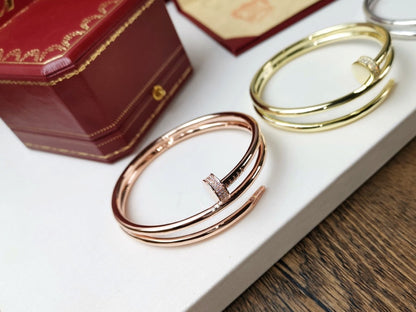 [CiCi]JUSTE BRACELET 3.5MM DOUBLE ROW DIAMOND