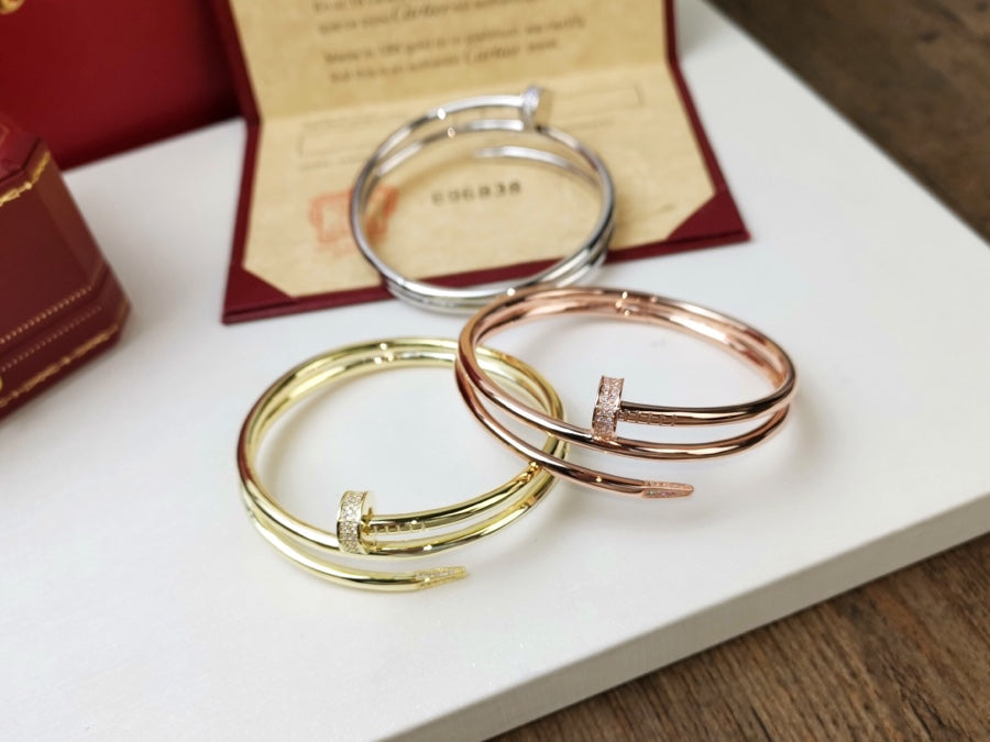 [CiCi]JUSTE BRACELET 3.5MM DOUBLE ROW DIAMOND