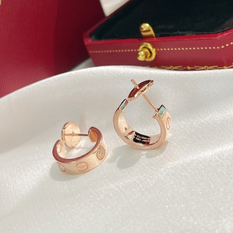 [CiCi]LOVE EARRINGS 5.7MM 2 DIAMONDS