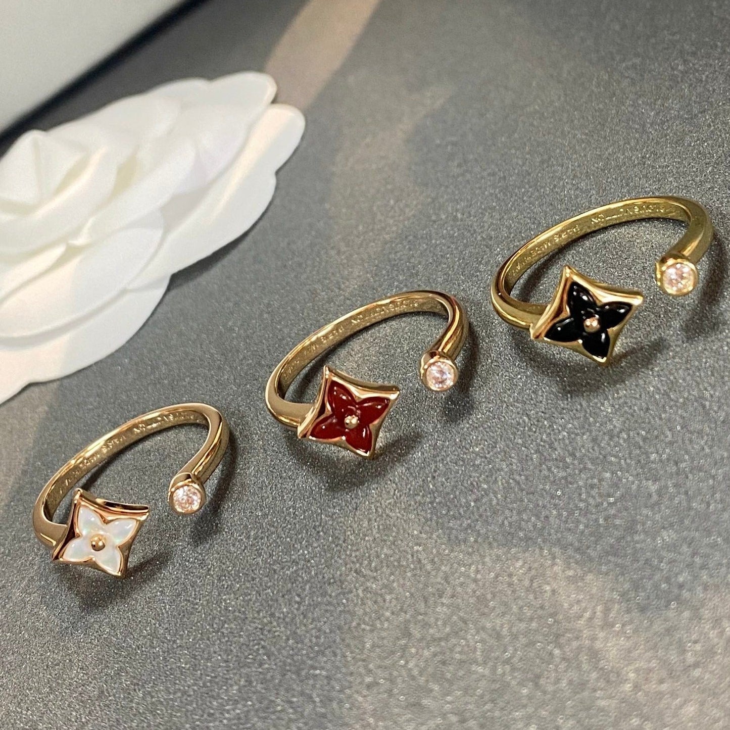 [CiCi]STAR 1 DIAMOND OPEN RING