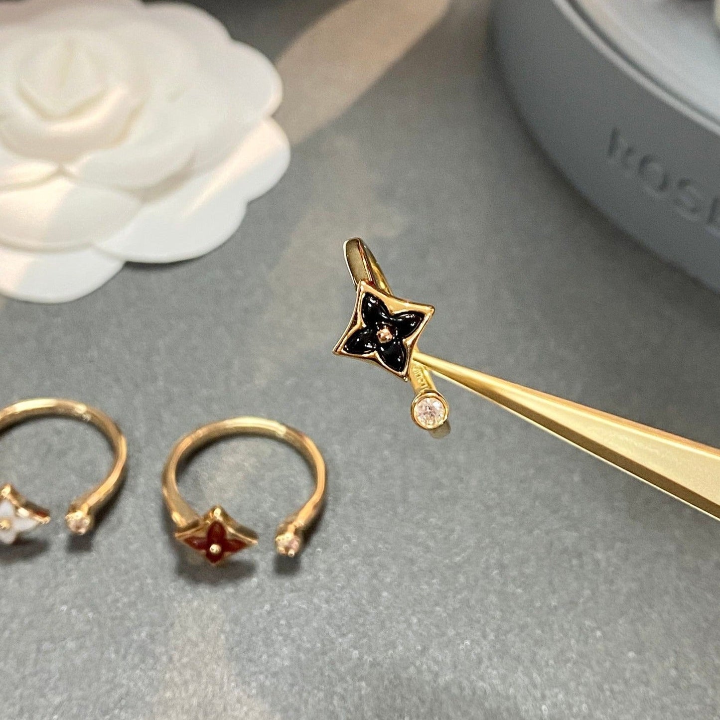 [CiCi]STAR 1 DIAMOND OPEN RING