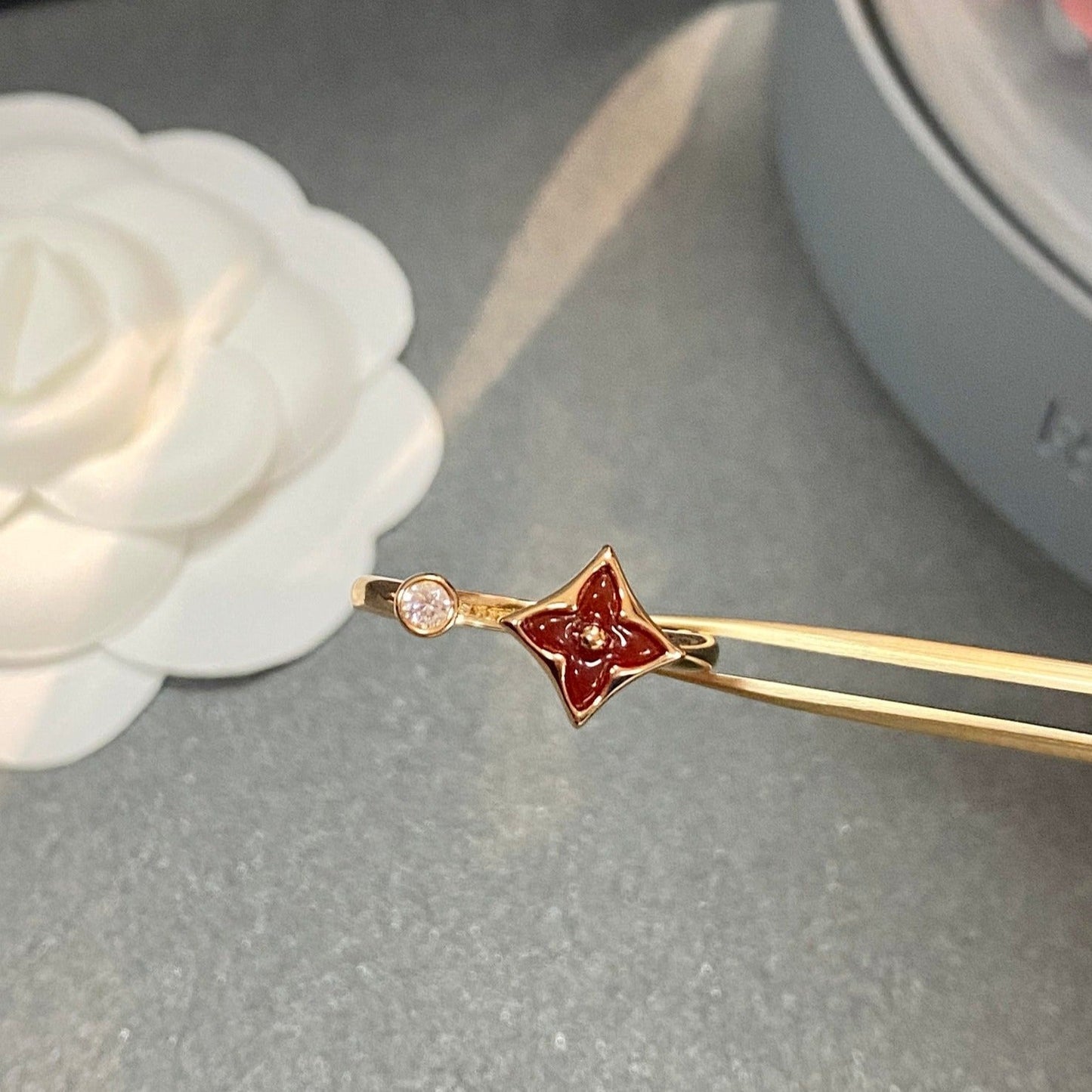 [CiCi]STAR 1 DIAMOND OPEN RING