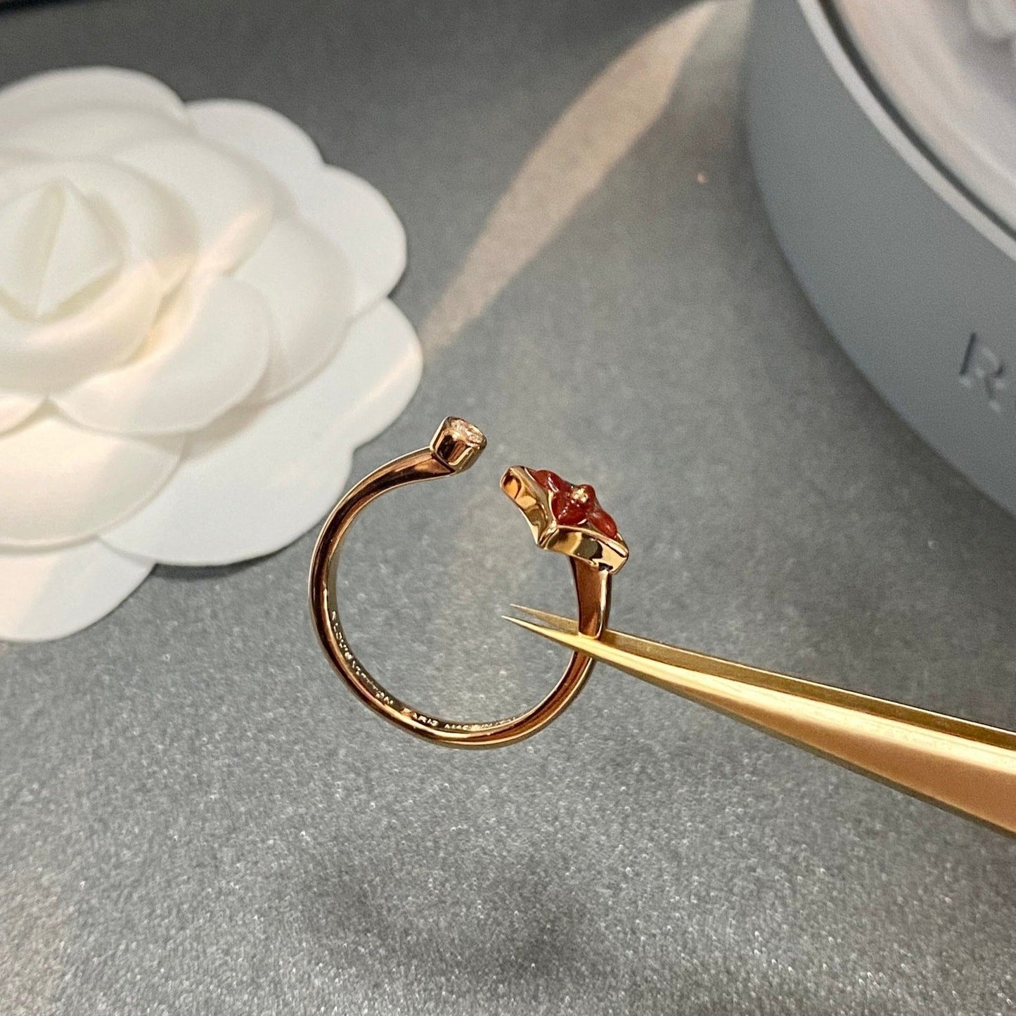[CiCi]STAR 1 DIAMOND OPEN RING