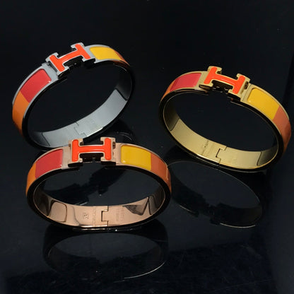 [CiCi]H BRACELET ORANGE RAINBOW CERAMIC