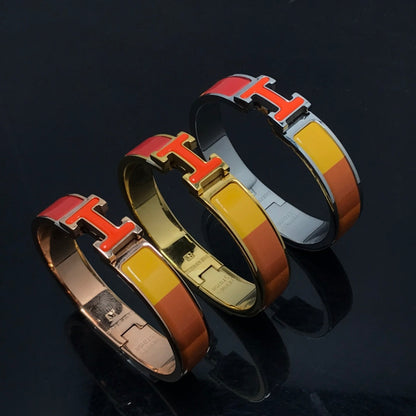[CiCi]H BRACELET ORANGE RAINBOW CERAMIC