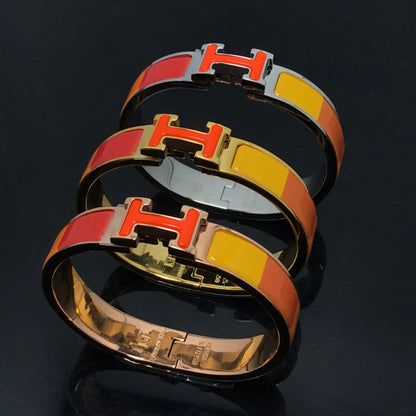 [CiCi]H BRACELET ORANGE RAINBOW CERAMIC
