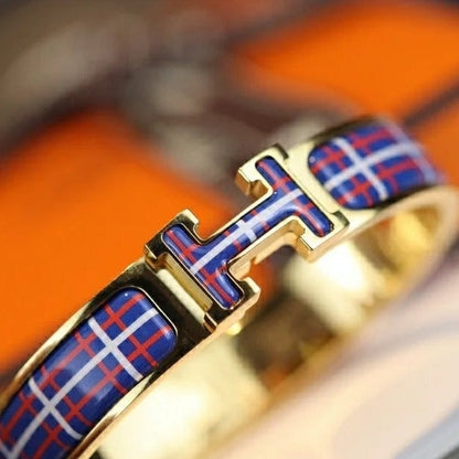[CiCi]H TARTAN BRACELET 12MM