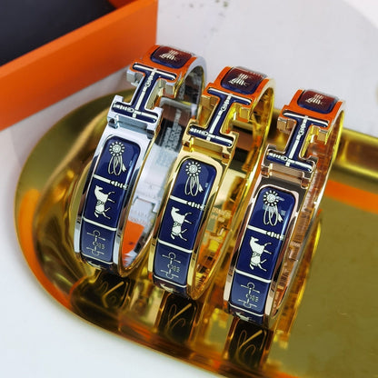[CiCi]H COUVERTURES DARK BLUE BRACELET