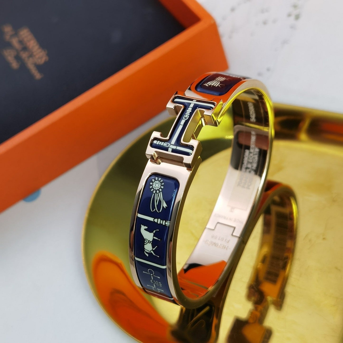 [CiCi]H COUVERTURES DARK BLUE BRACELET