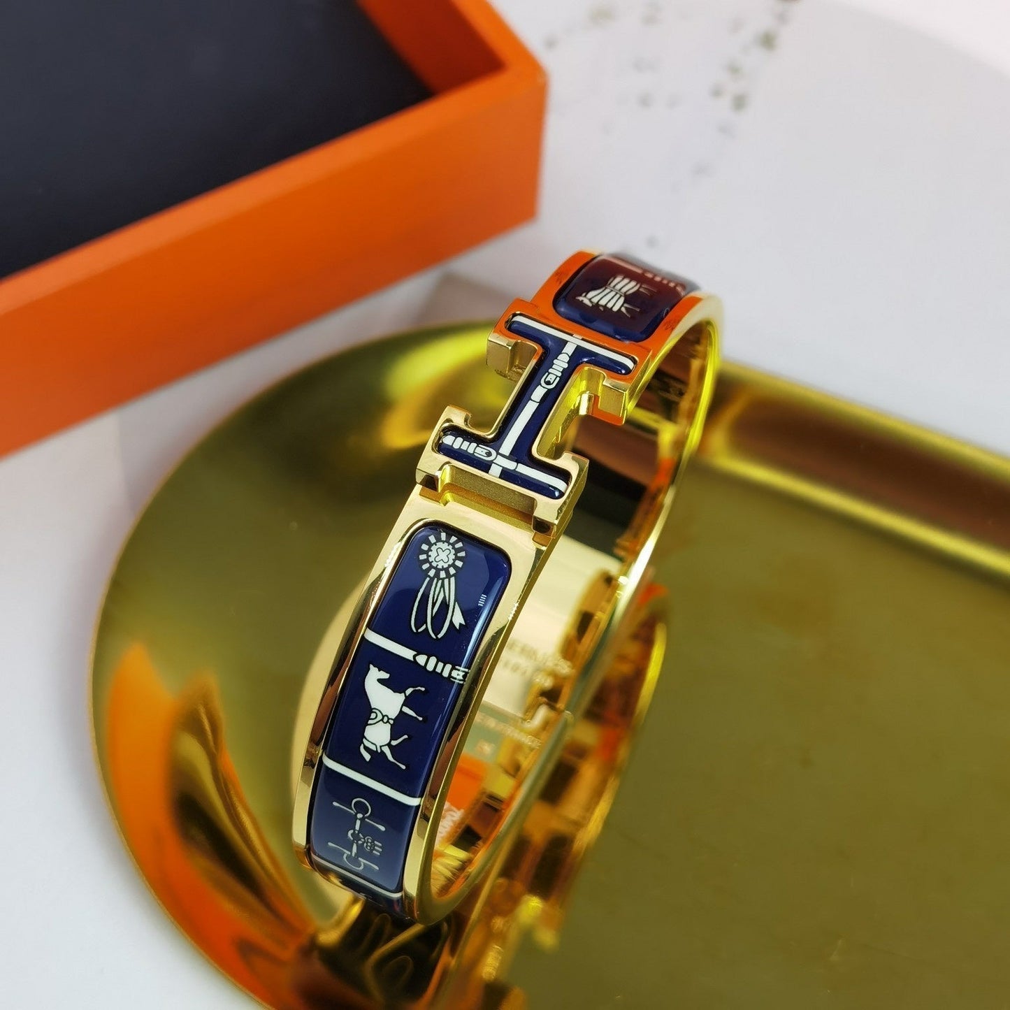 [CiCi]H COUVERTURES DARK BLUE BRACELET
