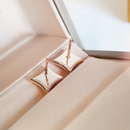 [CiCi]STAR MOP PINK GOLD EARRINGS