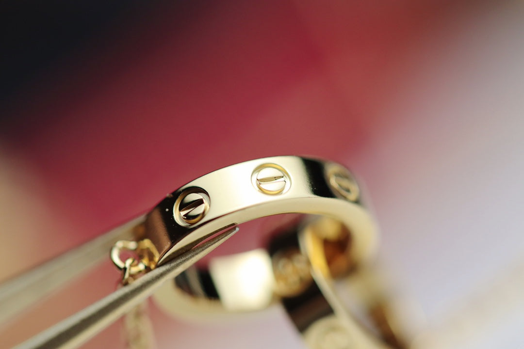 [CiCi]LIEBESKETTE DOPPELRING GOLD