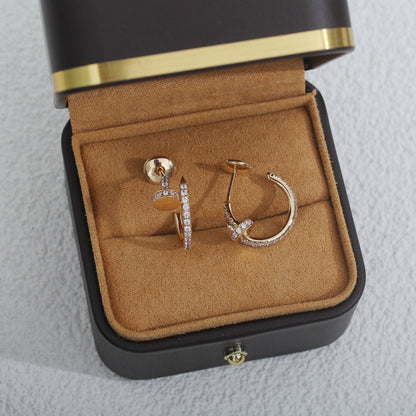 [CiCi]JUSTE EARRINGS 12.75MM PINK GOLD DIAMOND