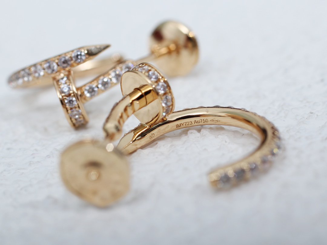 [CiCi]JUSTE EARRINGS 12.75MM PINK GOLD DIAMOND