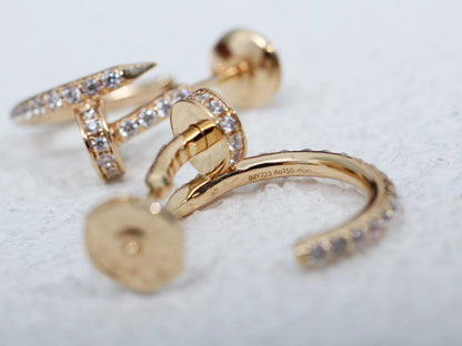 [CiCi]JUSTE EARRINGS 12.75MM PINK GOLD DIAMOND