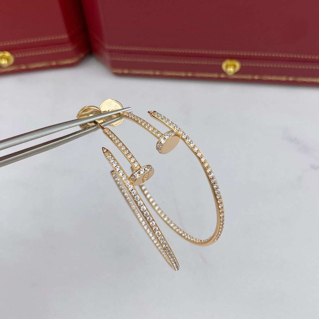 [CiCi]JUSTE EARRINGS FULL DIAMONDS 1.8MM