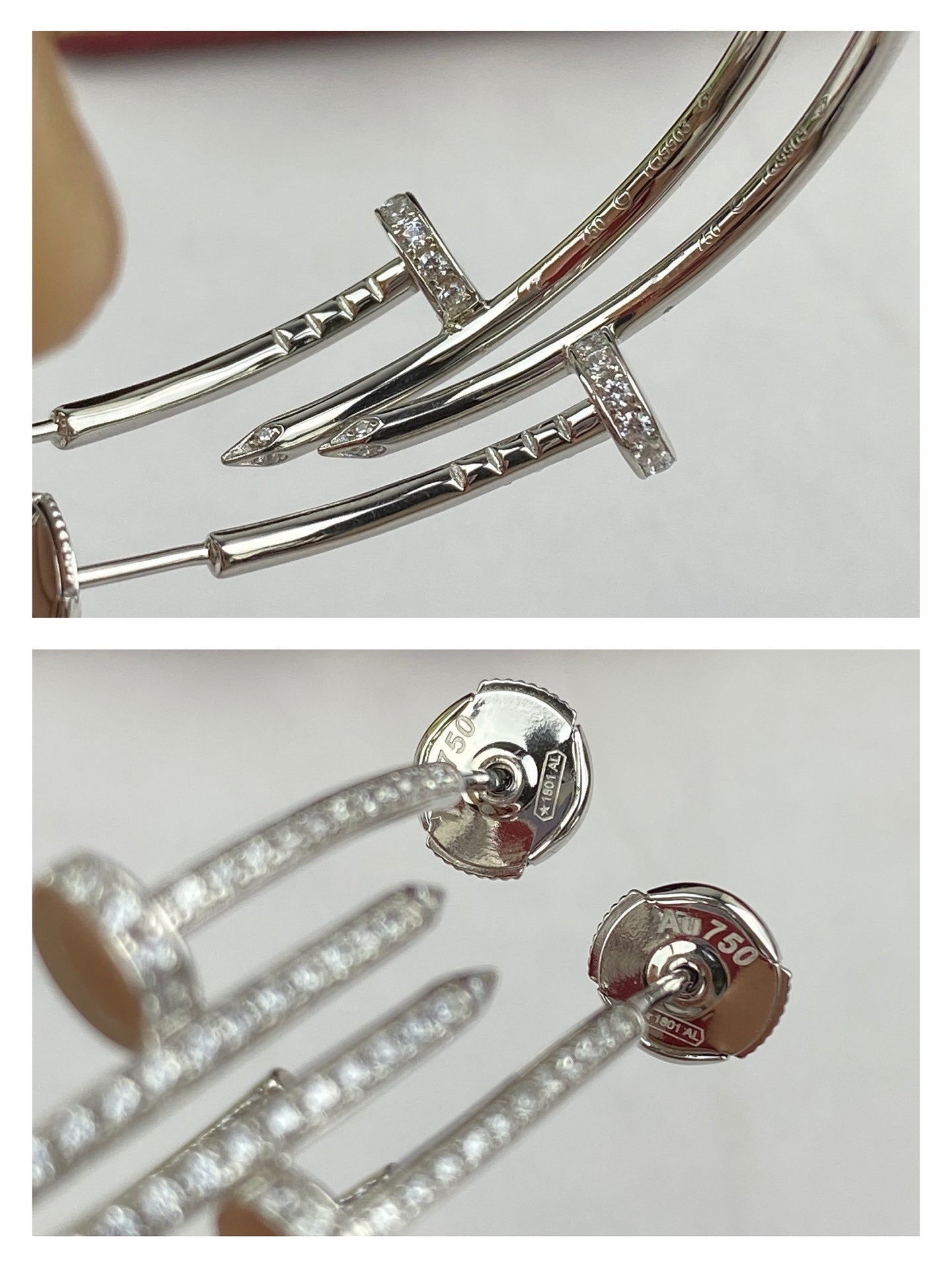 [CiCi]JUSTE EARRINGS FULL DIAMONDS 1.8MM