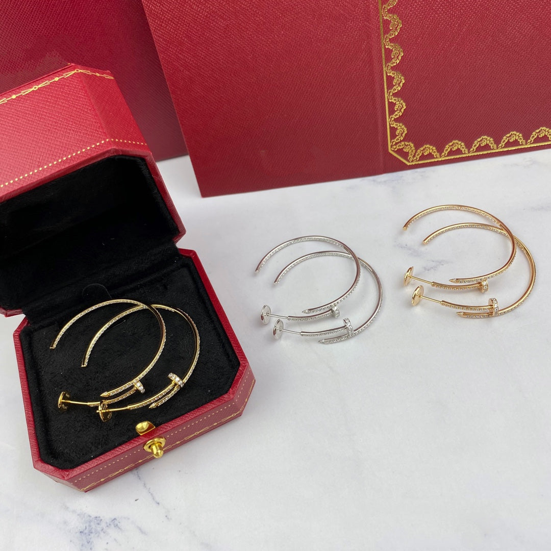 [CiCi]JUSTE EARRINGS FULL DIAMONDS 1.8MM