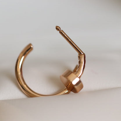[CiCi]JUSTE EARRINGS PINK GOLD