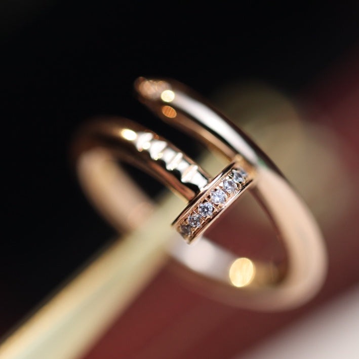[CiCi]JUSTE RING 2.65MM PINK GOLD DIAMOND
