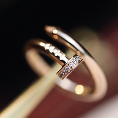 [CiCi]JUSTE RING 2.65MM PINK GOLD DIAMOND