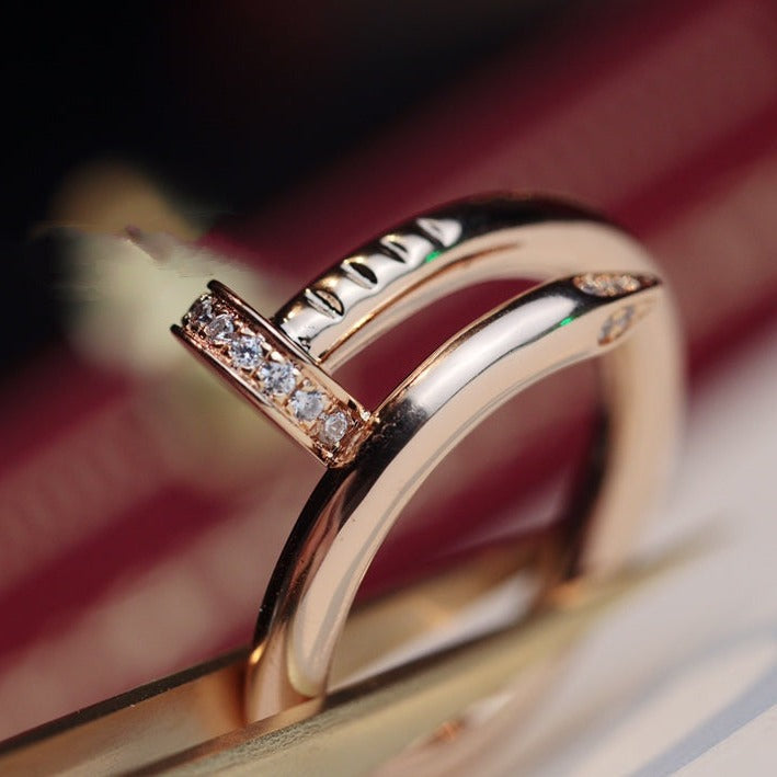 [CiCi]JUSTE RING 2.65MM PINK GOLD DIAMOND