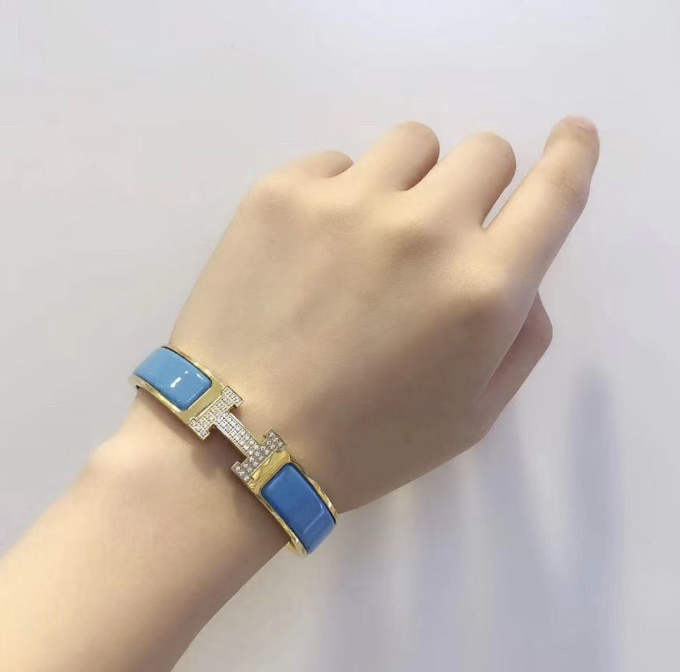 [CiCi]H CLOUD BLUE BRACELET GOLD DIAMOND
