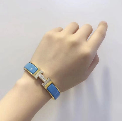 [CiCi]H CLOUD BLUE BRACELET GOLD DIAMOND