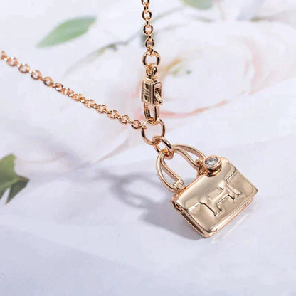 [CiCi]AMULETTE PEDANT ROSE GOLD NECKLACE