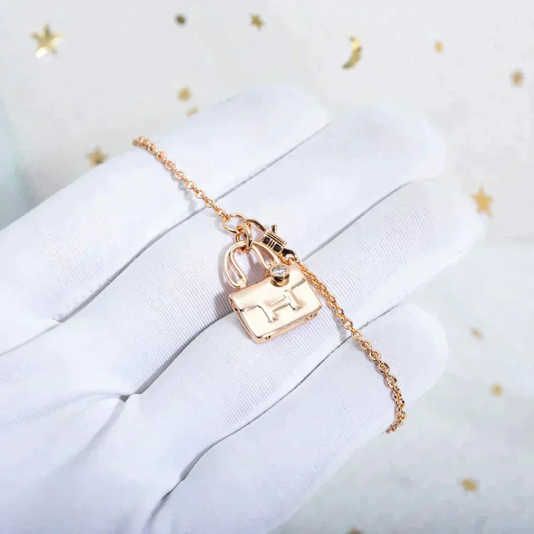 [CiCi]AMULETTE PEDANT ROSE GOLD NECKLACE