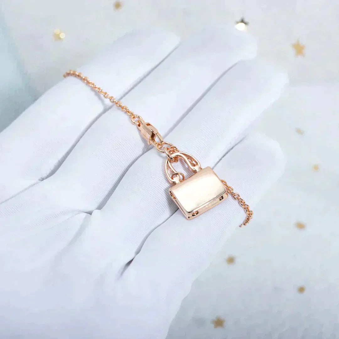 [CiCi]AMULETTE PEDANT ROSE GOLD NECKLACE