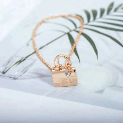 [CiCi]AMULETTE PEDANT ROSE GOLD NECKLACE