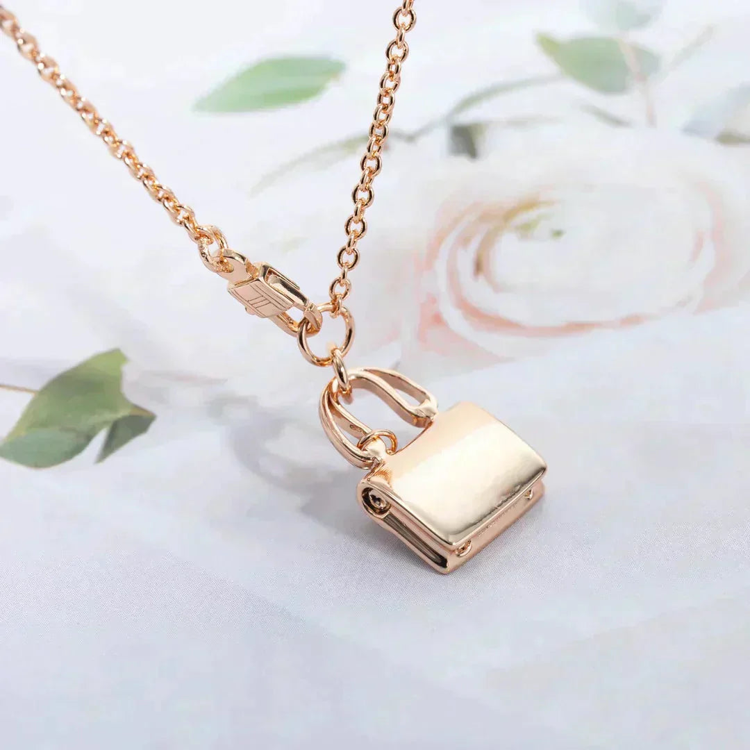 [CiCi]AMULETTE PEDANT ROSE GOLD NECKLACE