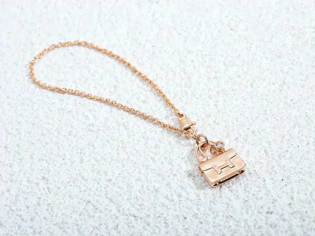 [CiCi]AMULETTE PEDANT ROSE GOLD NECKLACE