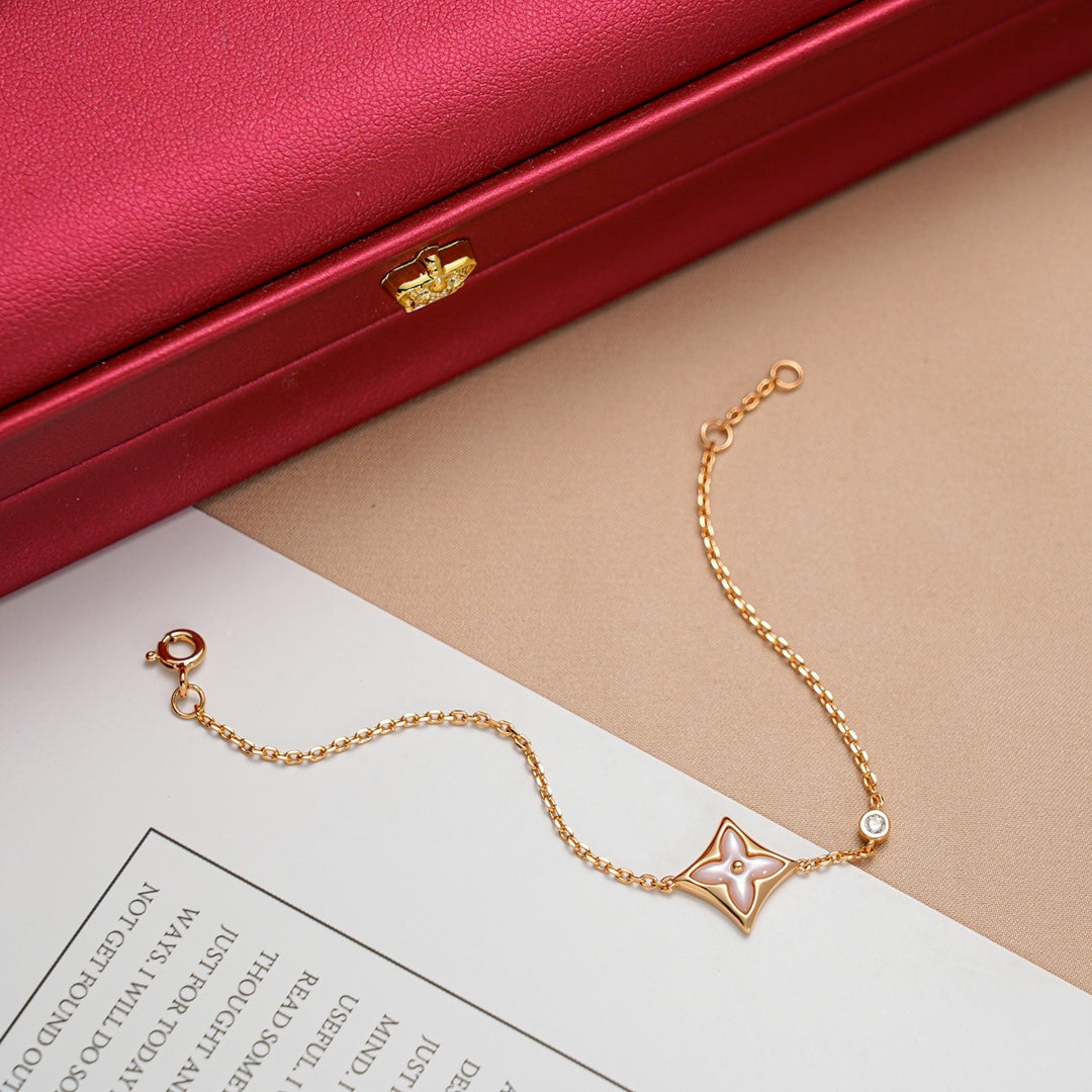 [CiCi]STAR 1 DIAMOND PINK GOLD BRACELET