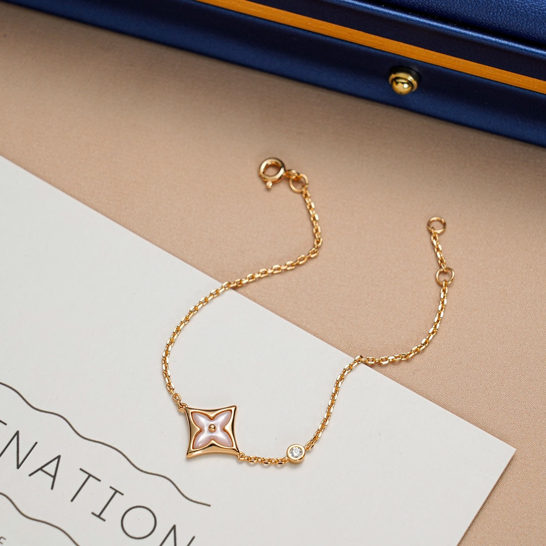 [CiCi]STAR 1 DIAMOND PINK GOLD BRACELET