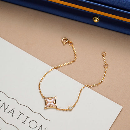 [CiCi]STAR 1 DIAMOND PINK GOLD BRACELET