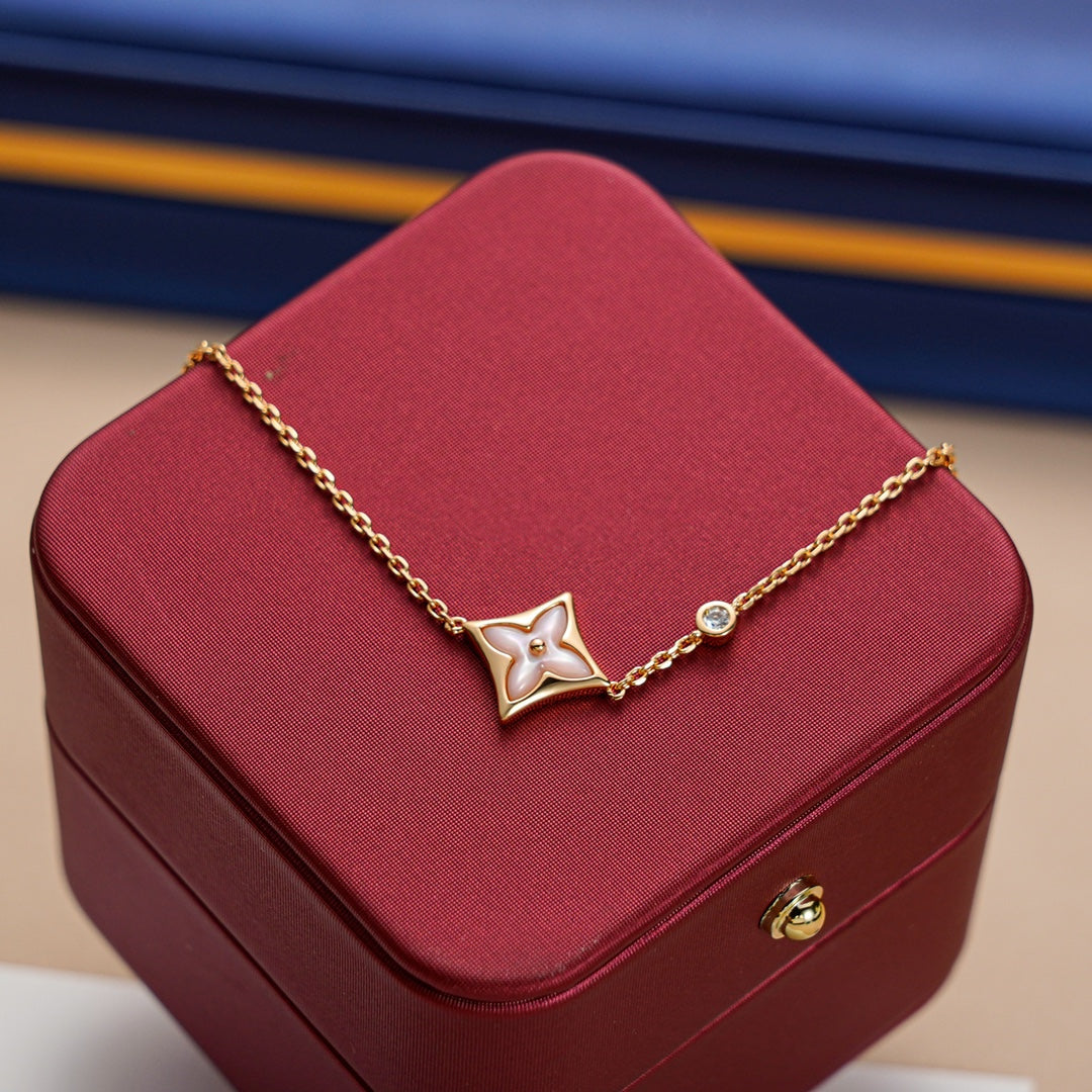 [CiCi]STAR 1 DIAMOND PINK GOLD BRACELET