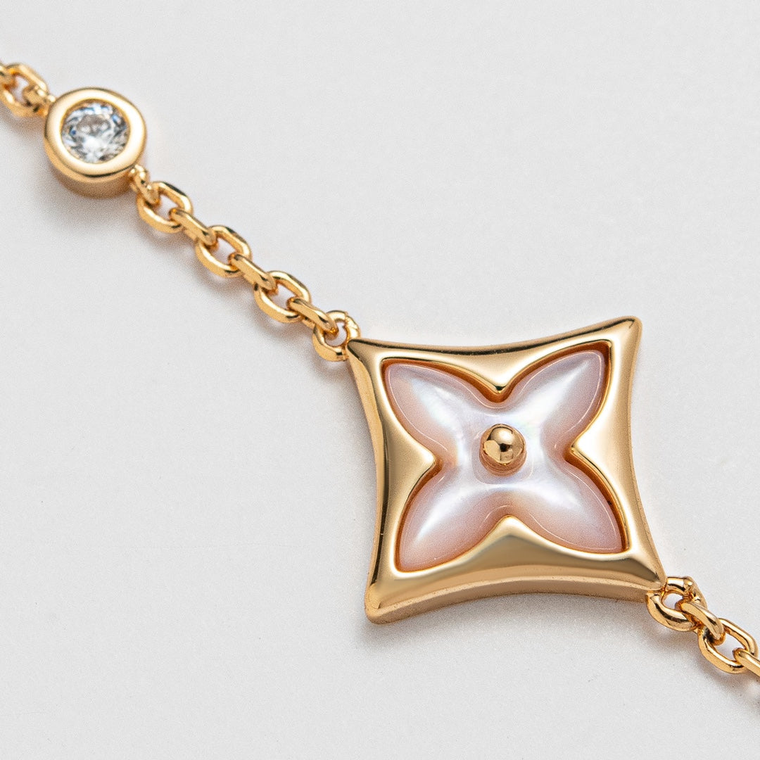 [CiCi]STAR 1 DIAMOND PINK GOLD BRACELET