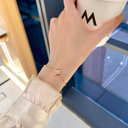 [CiCi]STAR 1 DIAMOND PINK GOLD BRACELET