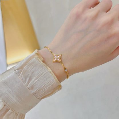 [CiCi]STAR 1 DIAMOND PINK GOLD BRACELET